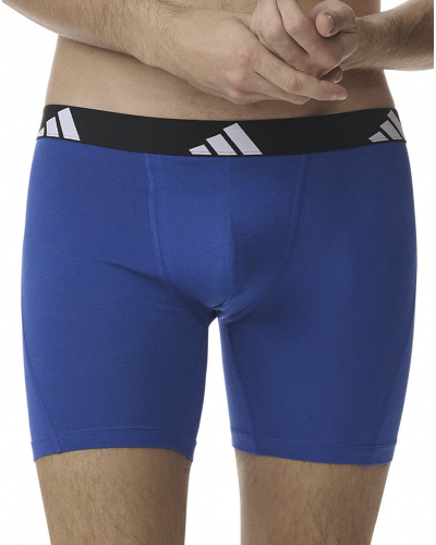 Paquete de 3 bóxers largos Adidas Active Flex Coton (Imprimé Noir/Noir/bleu)