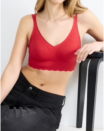 Bralette top Sloggi Zero Feel Bliss Festive (Shanghai Red)
