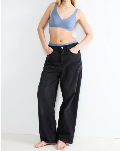 Plunging neckline bra Sloggi ZERO Feel (Chambray)