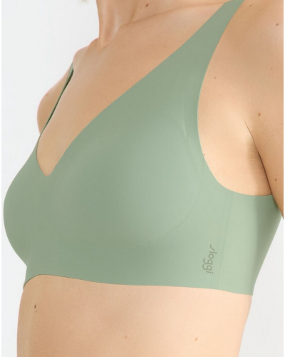 Plunging neckline bra Sloggi ZERO Feel (Moroccan Mint)
