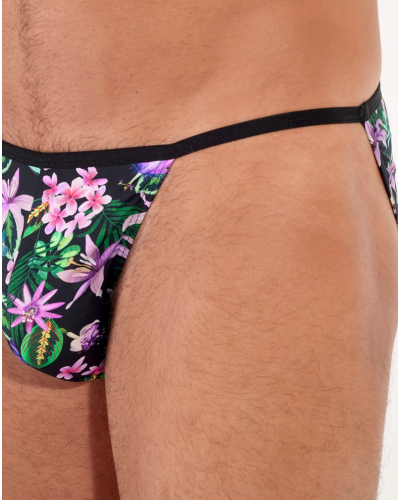 Tanga en microfibre HOM Funky Styles (Imprimé Rose)