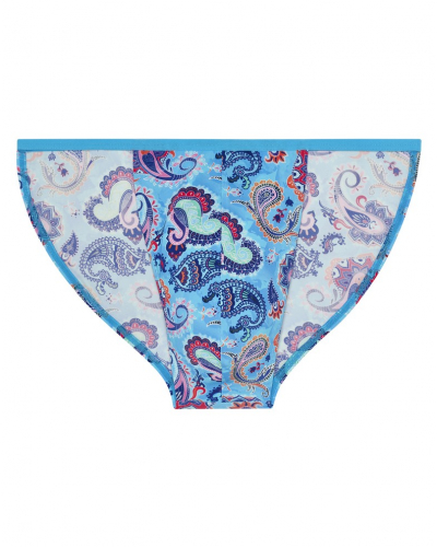 Microfibre tanga HOM Funky Styles (Imprimé turquoise)