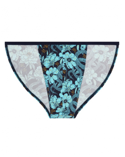 Microfibre tanga HOM Funky Styles (Imprimé bleu)