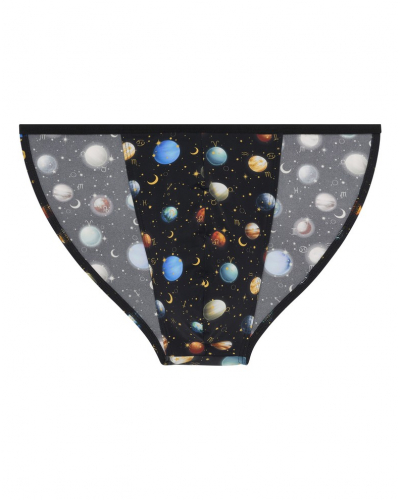 Microfibre tanga HOM Funky Styles (Imprimé noir)