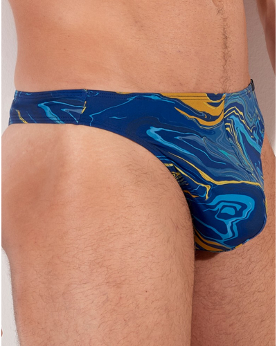 Microfibre thong HOM Funky Styles (Imprimé Navy)