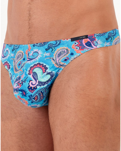 Microfibre thong HOM Funky Styles (Imprimé turquoise)