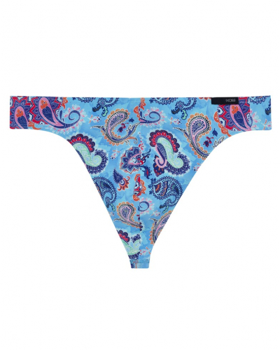 Tanga en microfibra HOM Funky Styles (Imprimé turquoise)