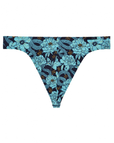 Tanga en microfibra HOM Funky Styles (Imprimé bleu)