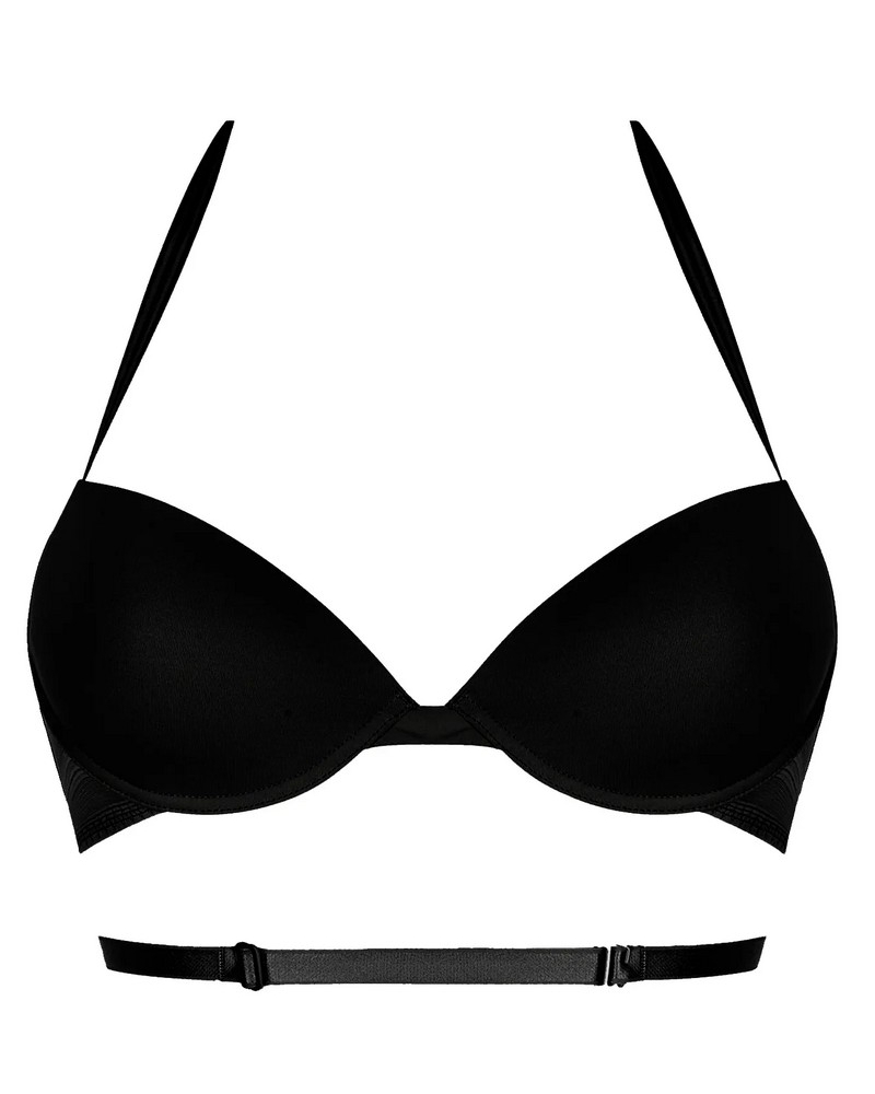 Padded halter bra Antigel New Apesanteur (Black)