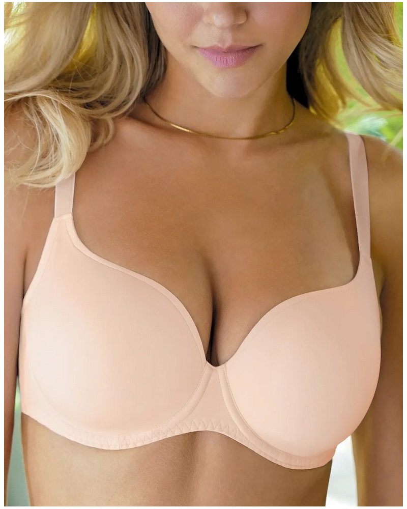Padded bra heart shape Antigel New Apesanteur (Magnolia)