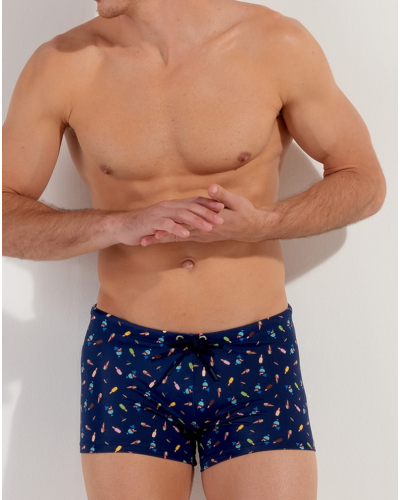 Shorty de baño HOM Summer (Navy imprimé)
