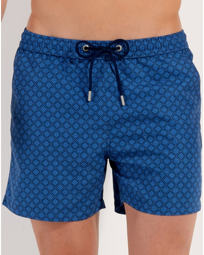 Short de bain HOM Hendaye (Bleu imprimé)