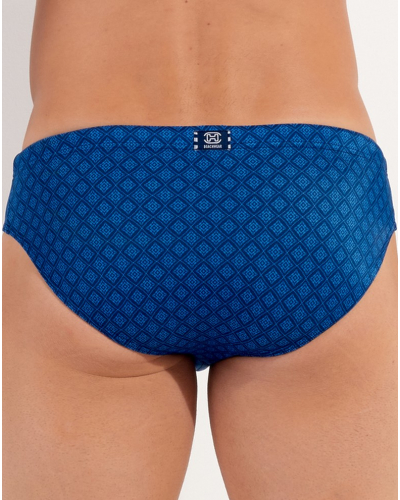 Mini calzoncillo de baño HOM Hendaye (Bleu imprimé)