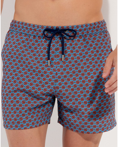 Swim short HOM Anglet (Turquoise imprimé)