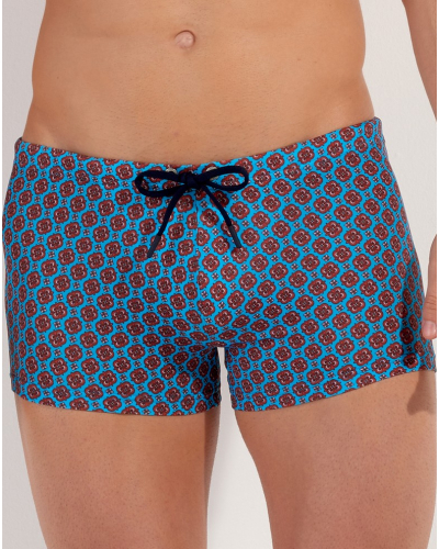 Shorty de baño HOM Anglet (Turquoise imprimé)