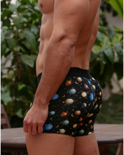 Microfibre boxer HO1 HOM Funky Styles (Imprimé noir)