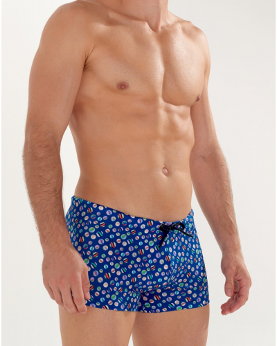 Swim shorty HOM Socoa (Navy Imprimé)