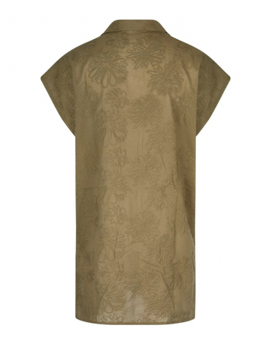 Camisa de playa 100% algodón Antigel La Bohème (Kaki Bronze)