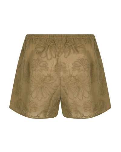 Pantalones cortos de playa 100% Algodón Antigel La Bohème (Kaki Bronze)