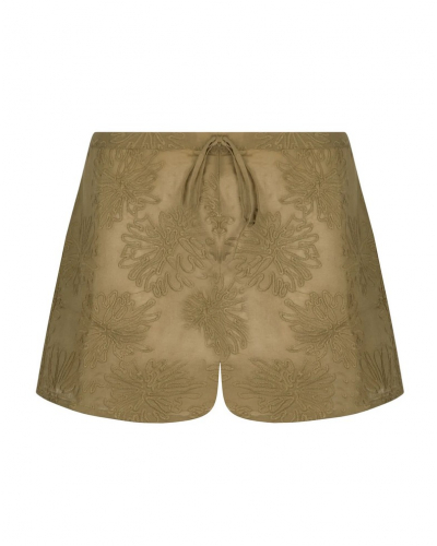 Beach shorts 100% Cotton Antigel La Bohème (Kaki Bronze)