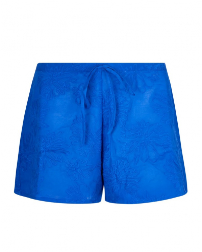 Beach shorts 100% cotton Antigel La Bohème (Bleu Tonic)