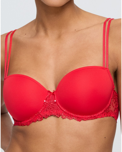 Sujetador acolchado balconnet performado Marie Jo Jane (True Red)