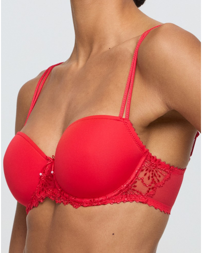 Sujetador acolchado balconnet performado Marie Jo Jane (True Red)