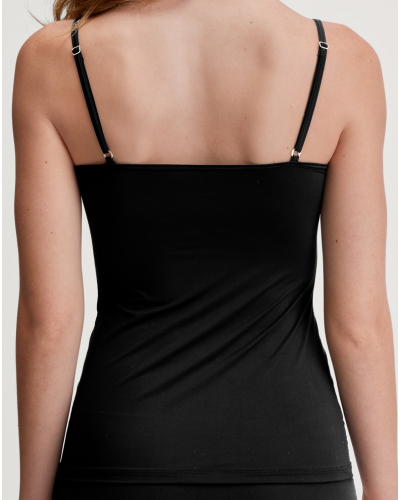 Tank tops spaghetti straps Calida Sleek Skin (Black)