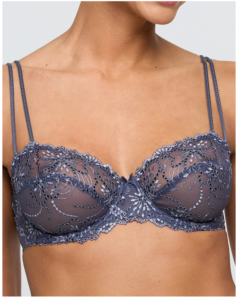 Soutien-gorge balconnet couture horizontale Marie Jo Jane (Blue Shadow)