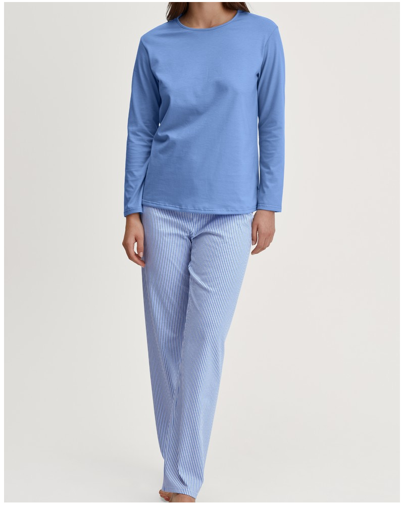 Pyjama Calida Lovely Nights 100% coton (Hydrangea Blue)