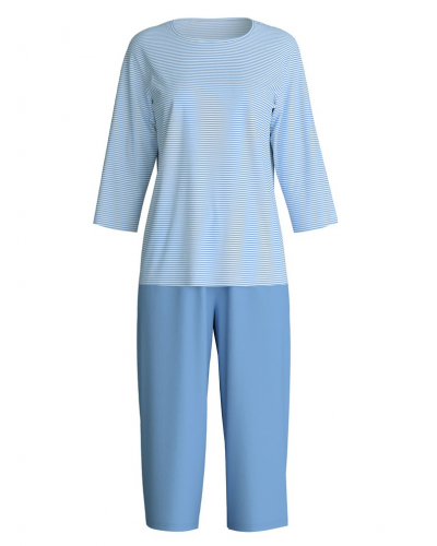 3/4 pyjamas Calida Lovely Nights 100% cotton (Hydrangea Blue)
