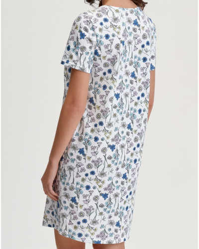 Camisone Calida Flower Nights 100% algodón (Riviera Blue)