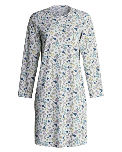 Camisone Calida Flower Nights 100% algodón (Riviera Blue)