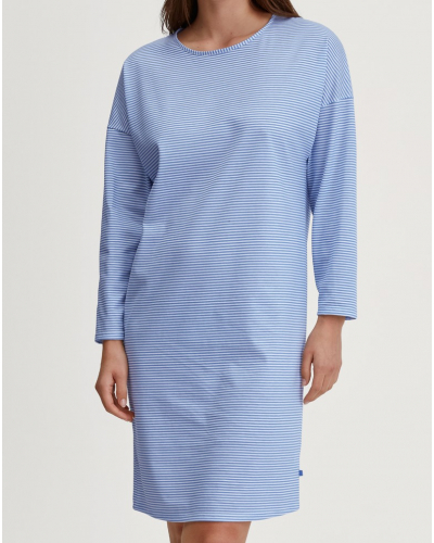 Nightdress Calida Lovely Nights 100% cotton (Hydrangea Blue)