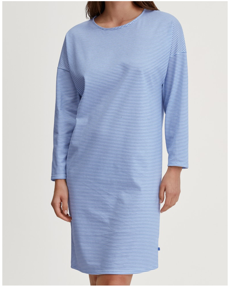 Nightdress Calida Lovely Nights 100% cotton (Hydrangea Blue)