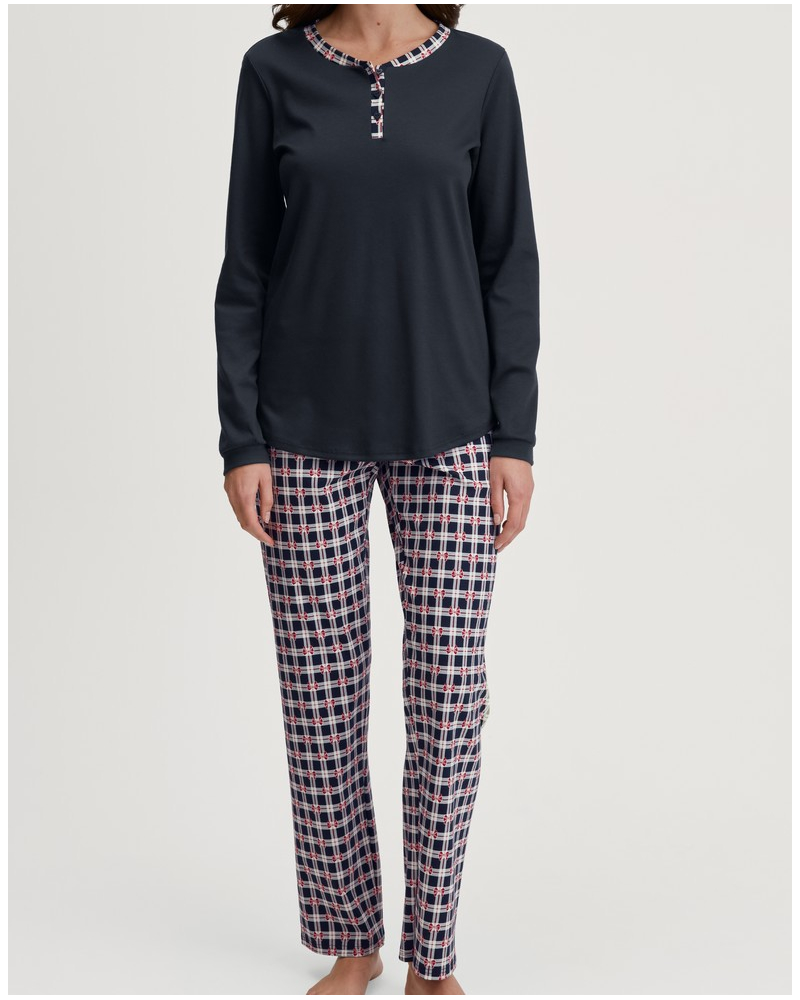 Pyjamas Calida Family & Friends 100% Cotton (Dark Sapphire)