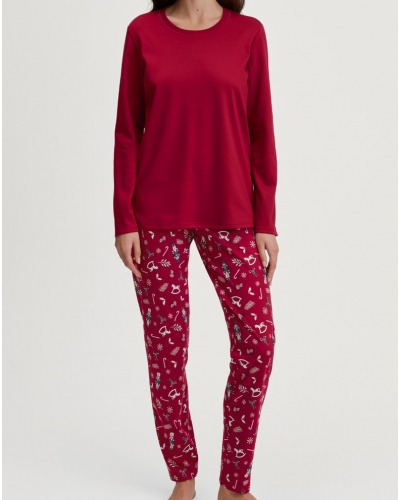 Pyjama Calida Family & Friends 100% Coton (Deep Red)