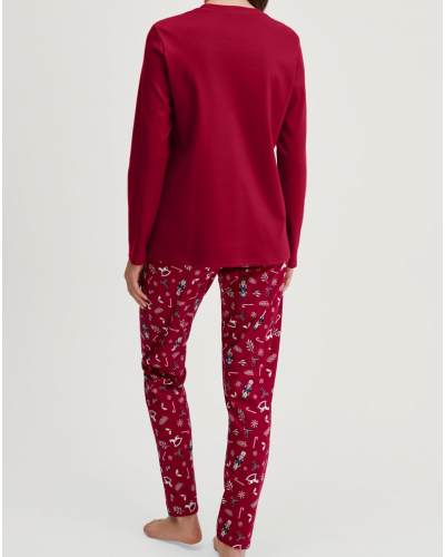 Pyjama Calida Family & Friends 100% Coton (Deep Red)