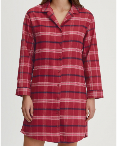 Chemise de nuit Calida Holiday Dreams 100% coton (Deep Red)