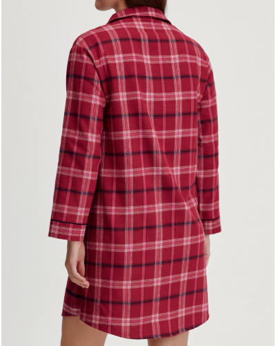 Chemise de nuit Calida Holiday Dreams 100% coton (Deep Red)