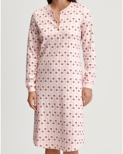 Camisón Calida Midnight Flowers 100% algodón (Pearl Blush)