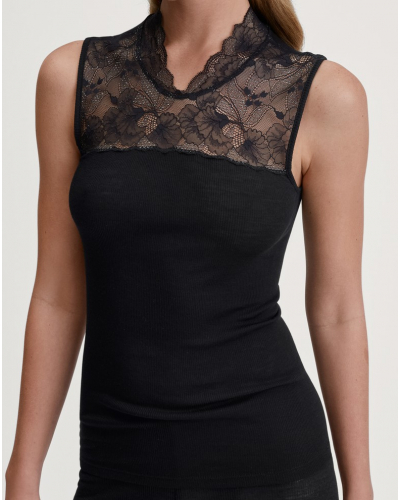 Tank tops Calida Glam Wool & Silk (Black)