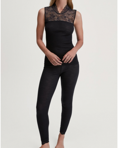 Tank tops Calida Glam Wool & Silk (Black)