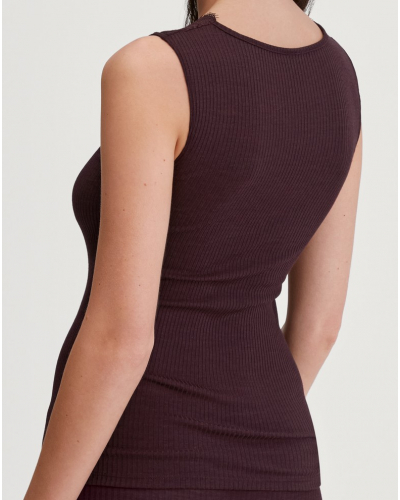 Camisetas tirantes Calida Joy 100% algodón (Black Cherry)