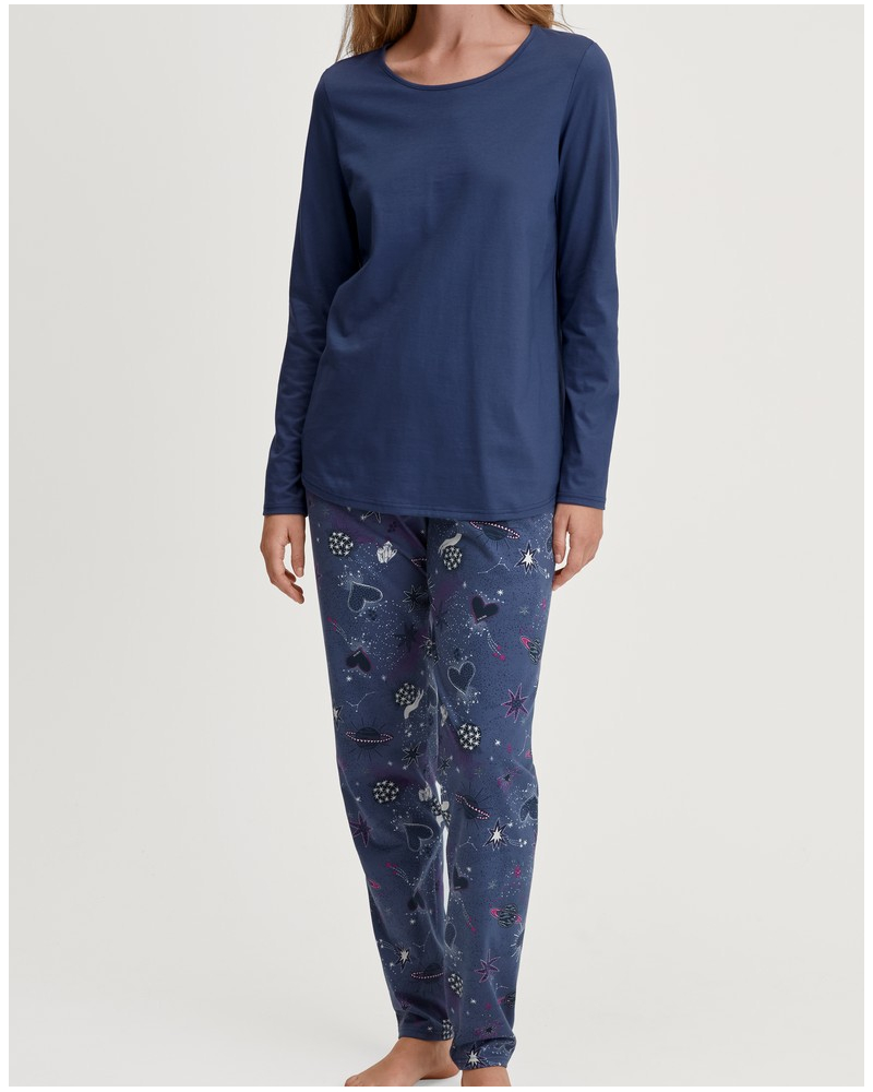 Pyjamas 100% Cotton Calida Mystic Nights (Cobalt Blue)