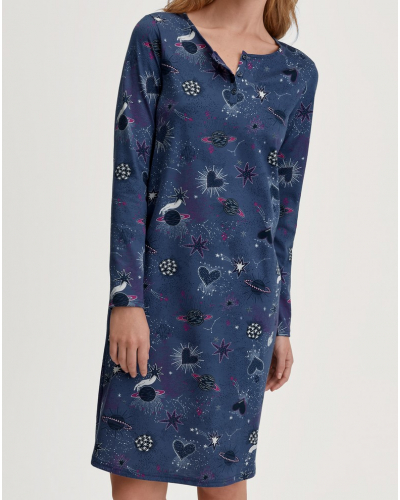 Camisón 100% Algodón Calida Mystic Nights (Cobalt Blue)