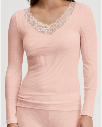 Long sleeves top Calida Joy Wool & Silk (Pearl Blush)