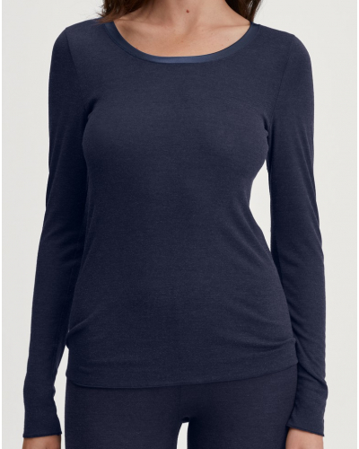 Long sleeves top Calida True Confidence Wool & Silk (Evening Blue)