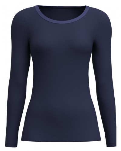 Long sleeves top Calida True Confidence Wool & Silk (Evening Blue)