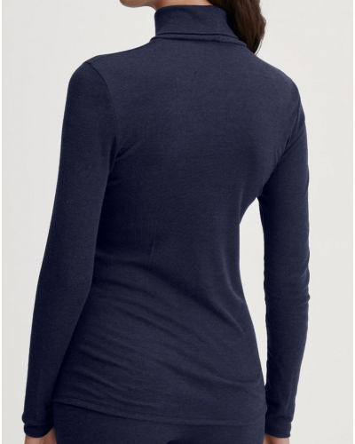 Pull col roulé Calida True Confidence Laine & Soie (Evening Blue)